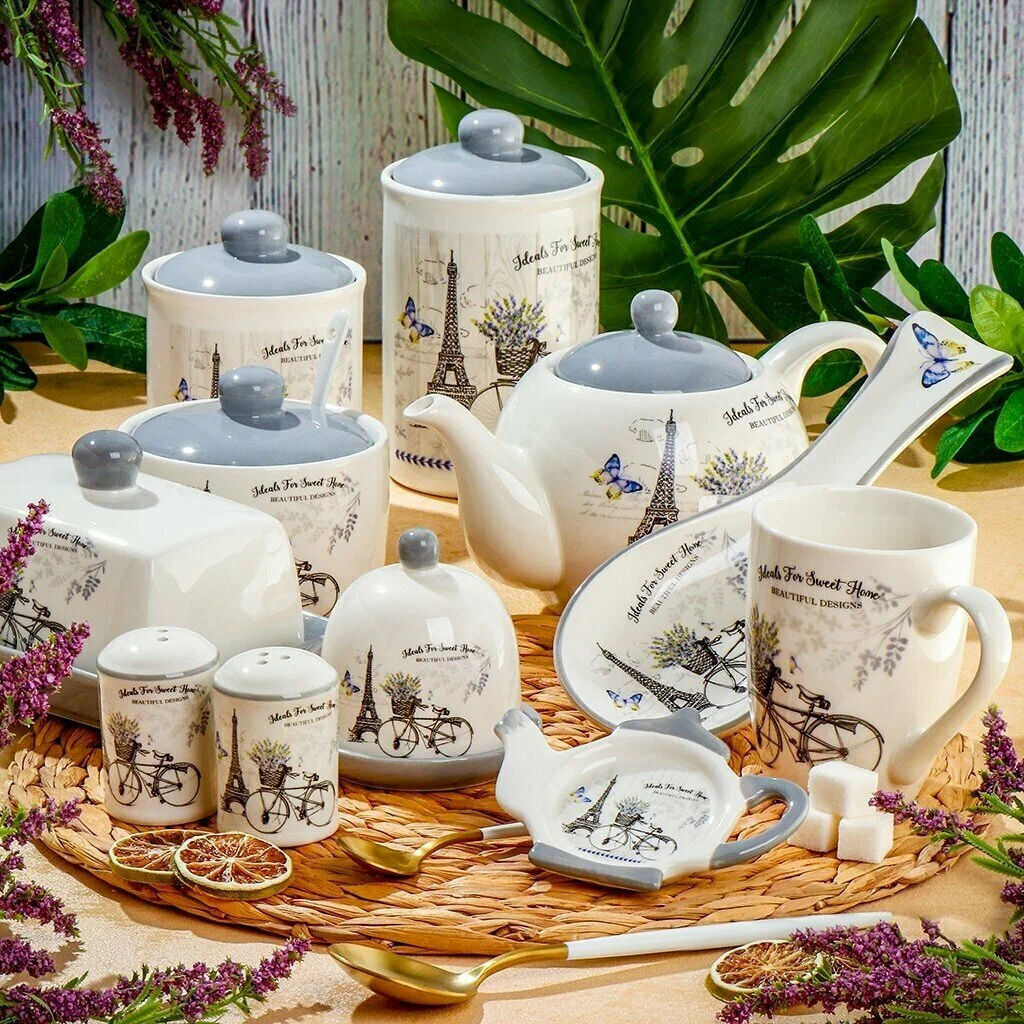 Масленка с крышкой Прованс, доломит (419423) /DANIKS/  фото 6