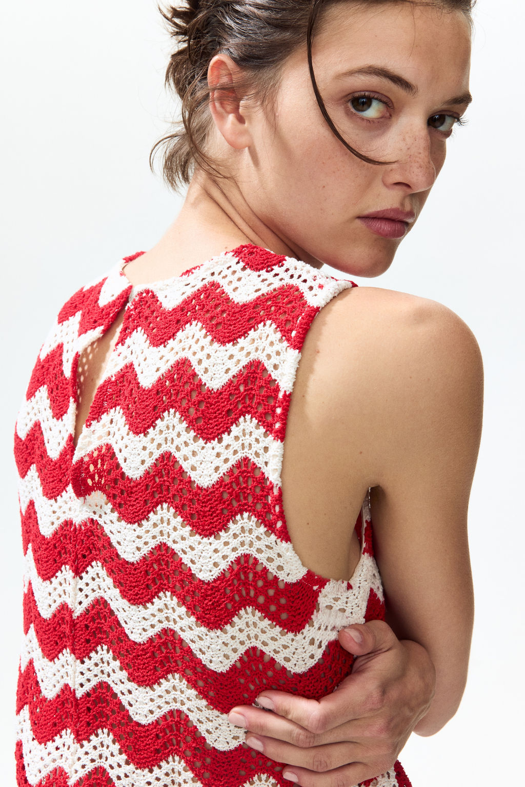 Top en punto jacquard efecto crochet - H&m фото 2