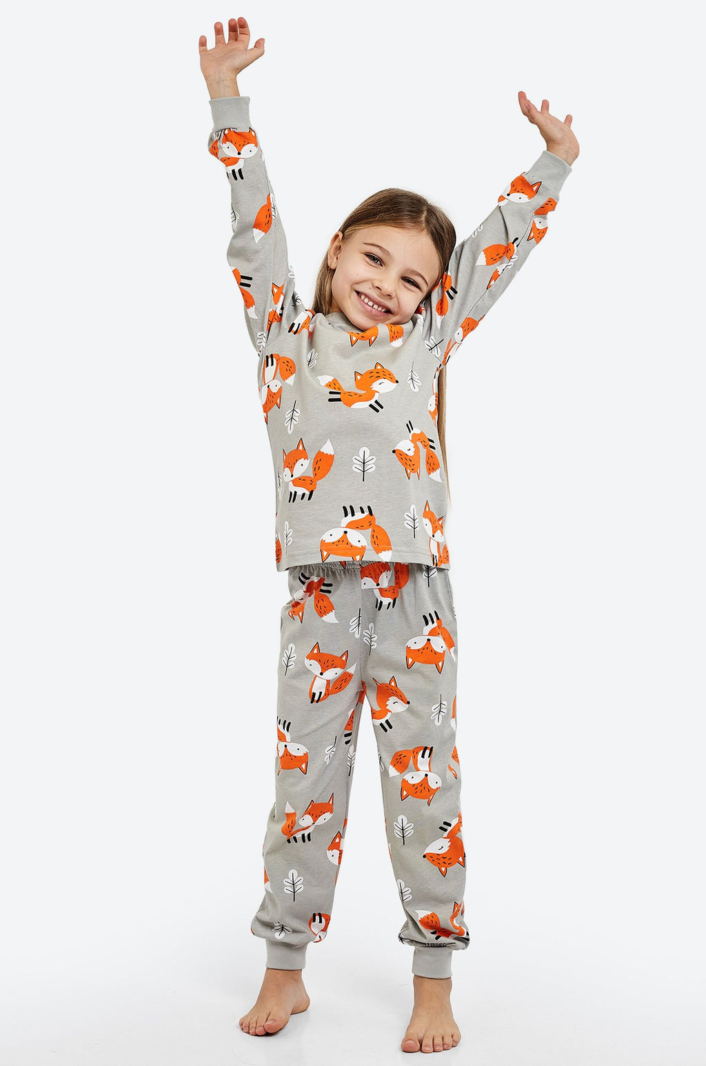 Хлопковая пижама для девочки Happyfox