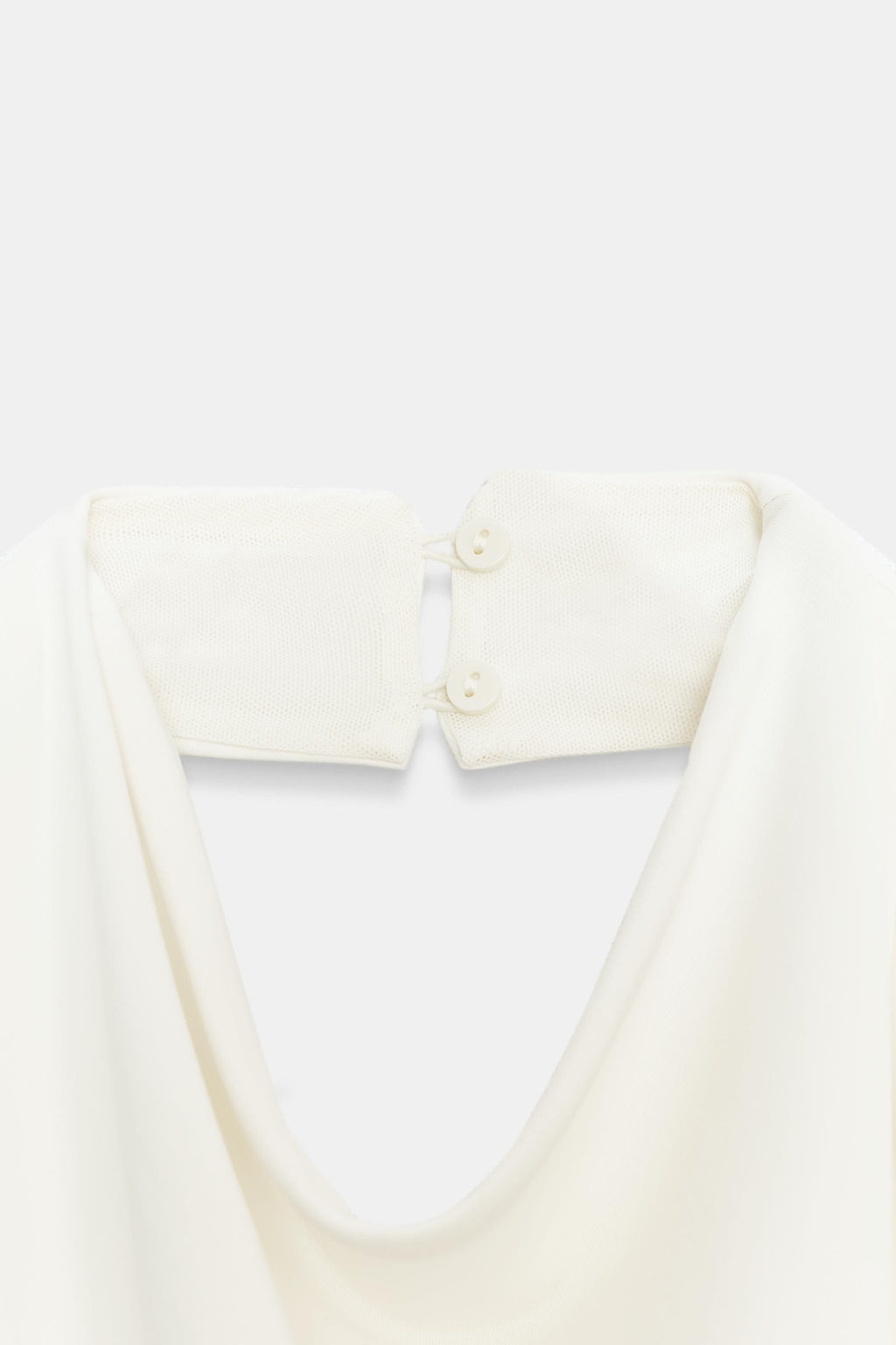 TOP DRAPEADO FLUIDO / Blanco roto - Zara фото 9