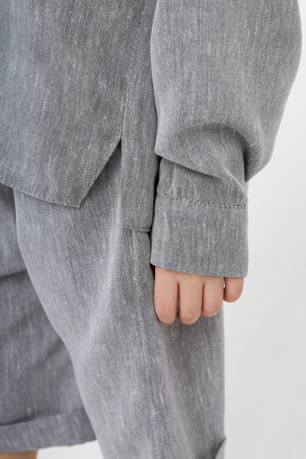 Рубашка в полоску Лен, черная - Inzibe фото 28