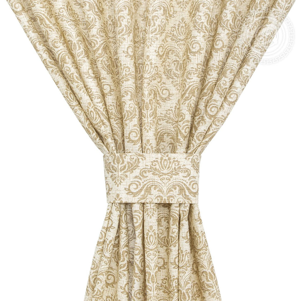 Шторы для кухни с подхватом Жаннет 145*180/Шторы: 2 шт.- 145*180, подхваты: 2 шт. Шторы АРТ ДИЗАЙН для кухни  фото 2