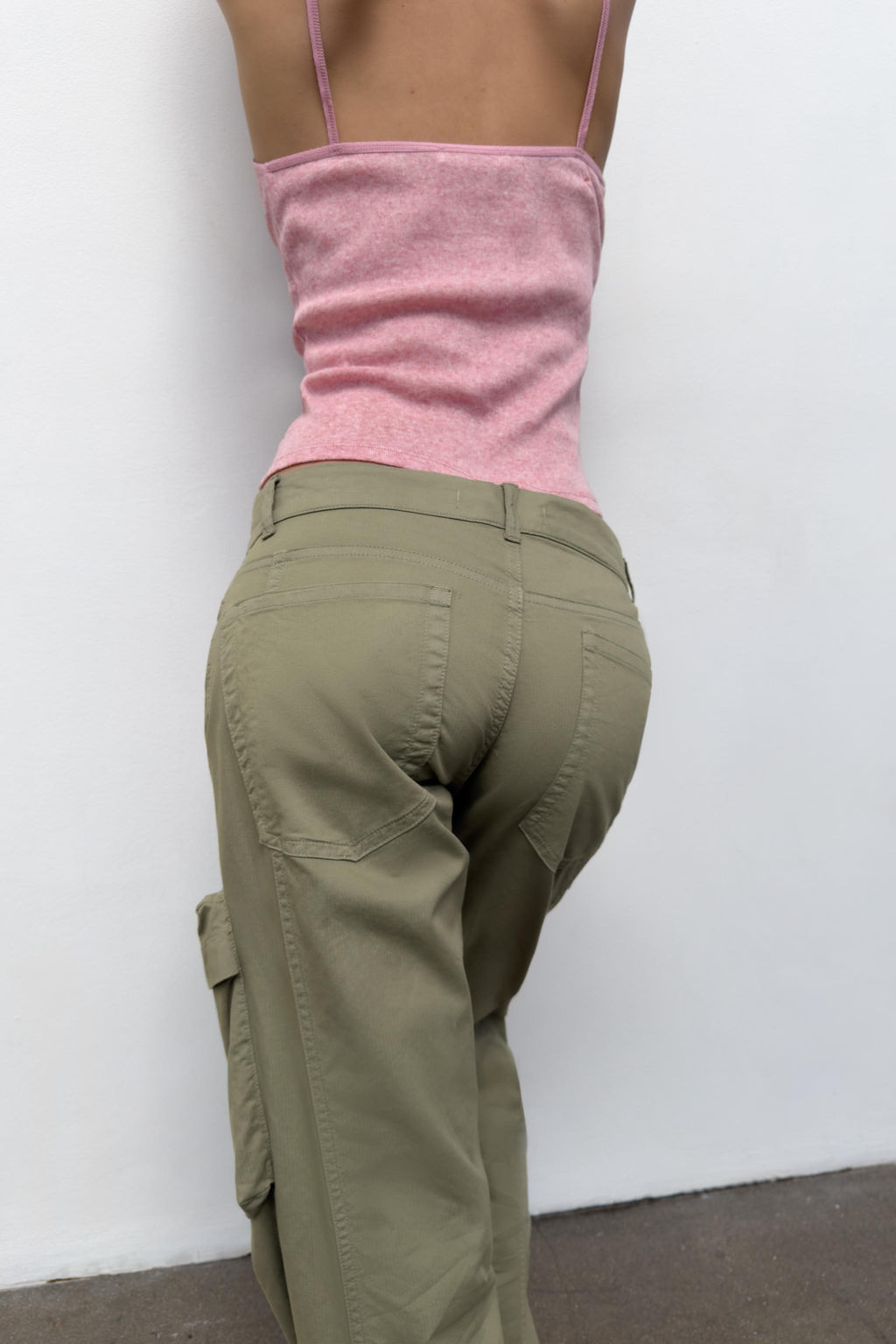 PANTAL?N RECTO CARGO / Khaki claro - Zara фото 4