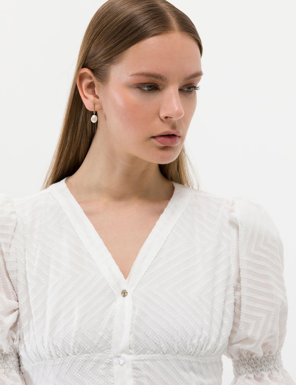 Платье Regular Fit экрю