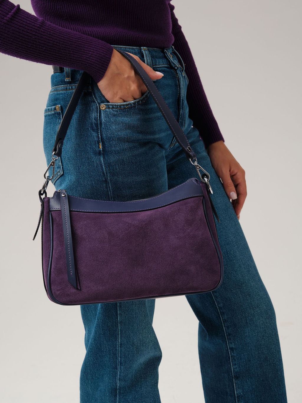 Сумка Azaro 30609 фиолетовый цветок