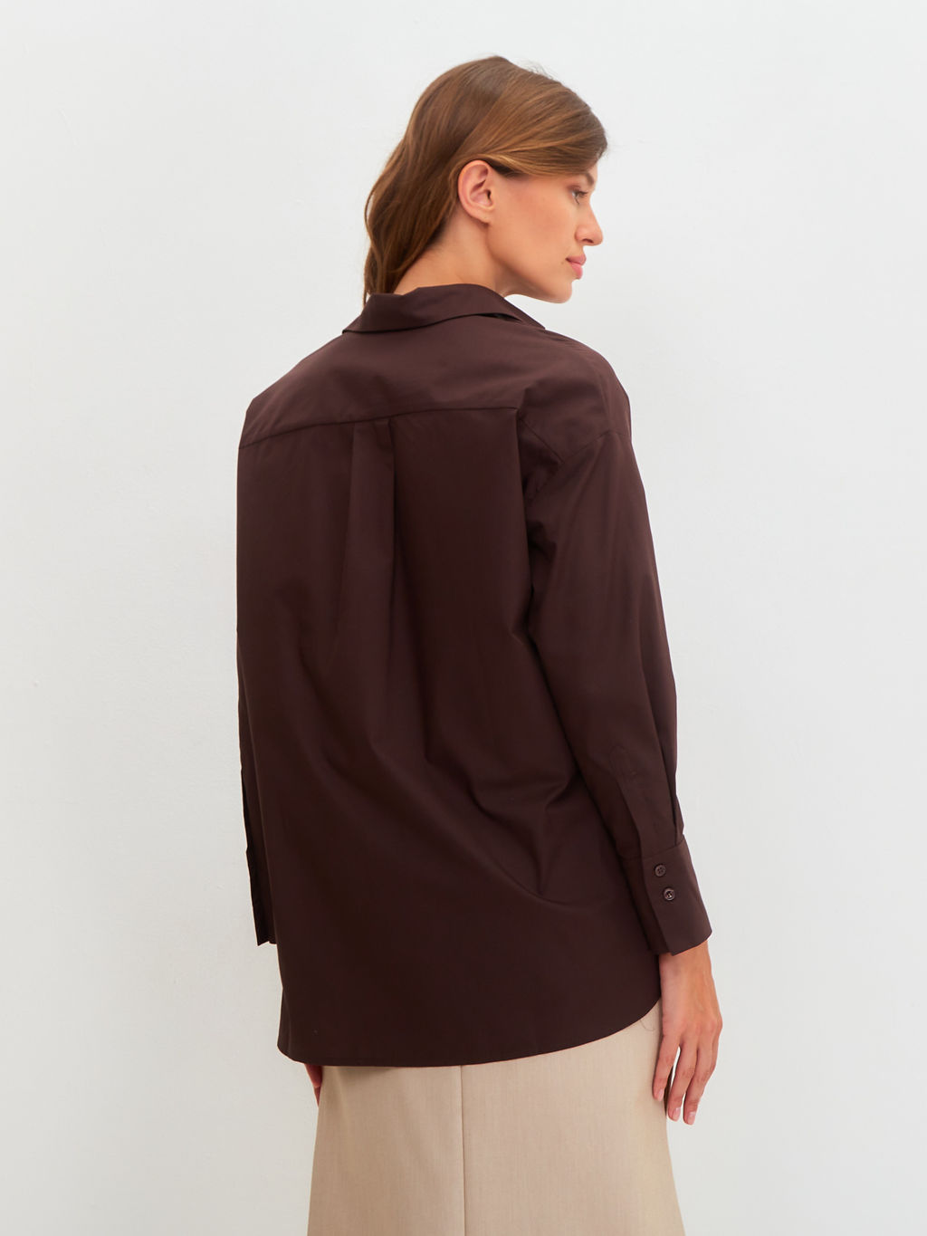 Блузка женская дл. рук. KATHARINA KROSS KK-B-007T-шоколад фото 5