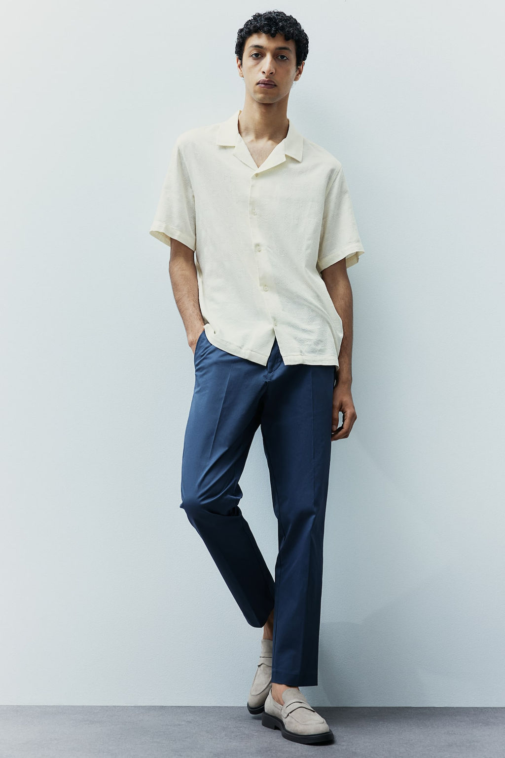Camisa resort en tejido jacquard Regular Fit - H&m фото 2