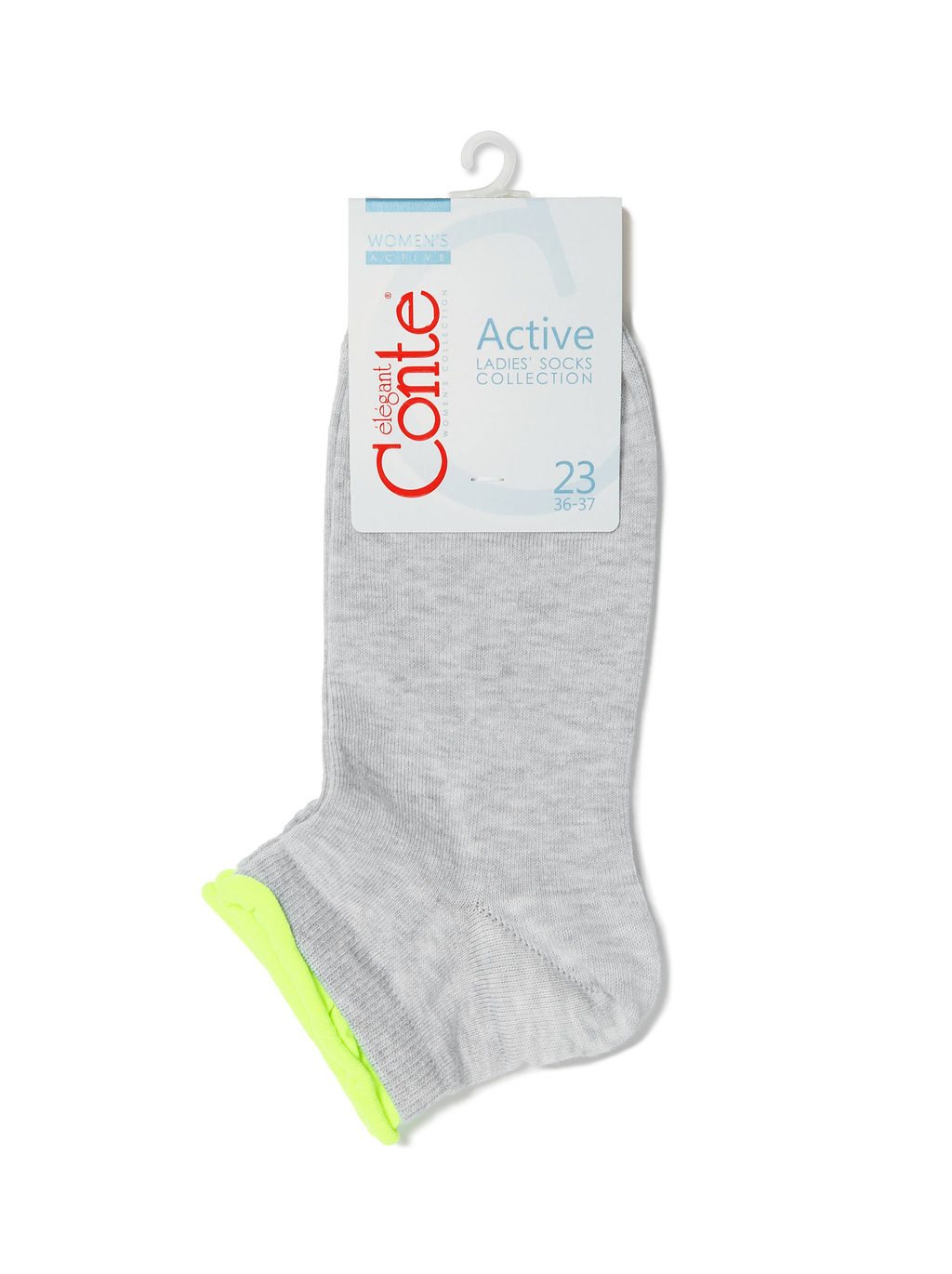Цена за 2 пары CONTE ACTIVE (декор. резинка) светло-серый 12С-32СП