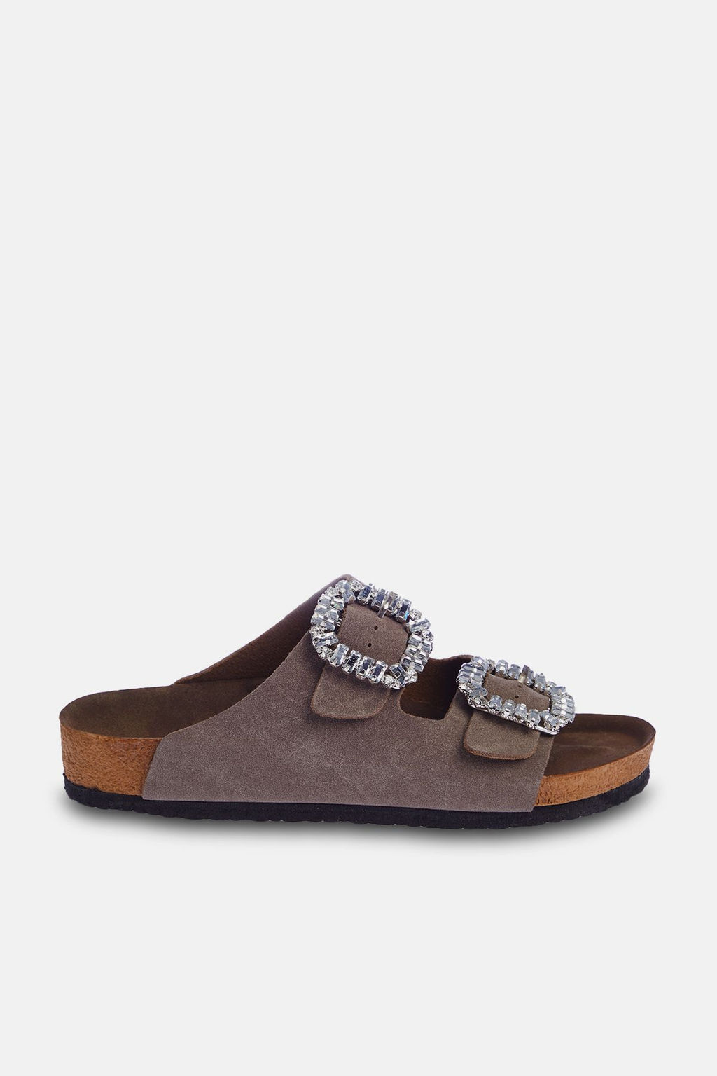 Trendyol Shoes Vizon Tas Aksesuar Detayl? Cift Tokal? Kad?n Terlik TAKSS24TE00002 - Trendyolmilla фото 8