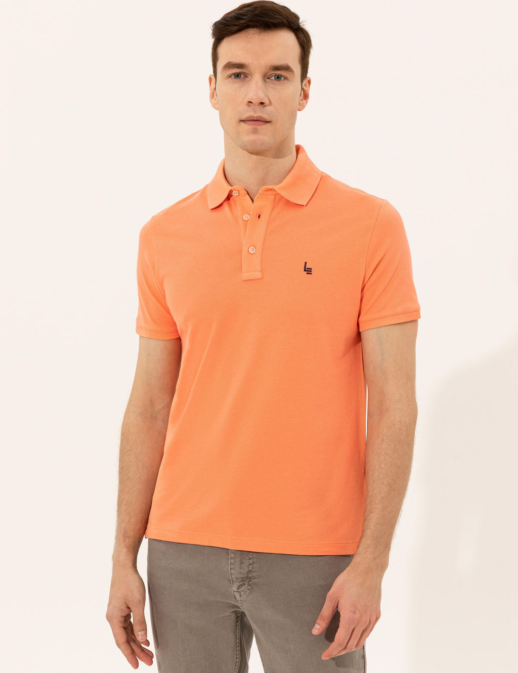 Somon Polo Yaka Slim Fit Basic T-Shirt