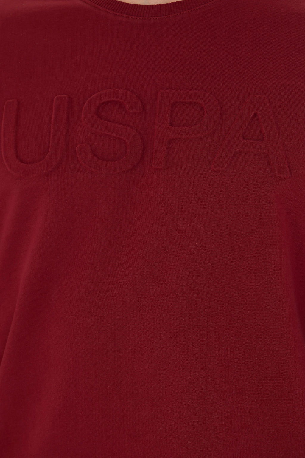 U. S. Polo Assn / Мужской бордово-красный базовый свитшот - U.s. polo assn фото 20
