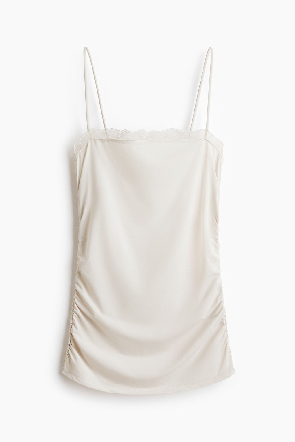 Top de tirantes finos con ribete de encaje - H&m фото 3