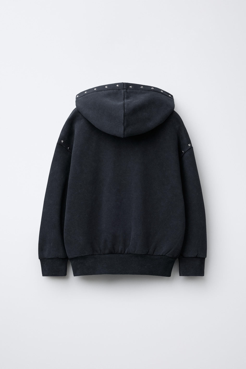 FADED HOODIE WITH STAR AND STUDS - Zara фото 2