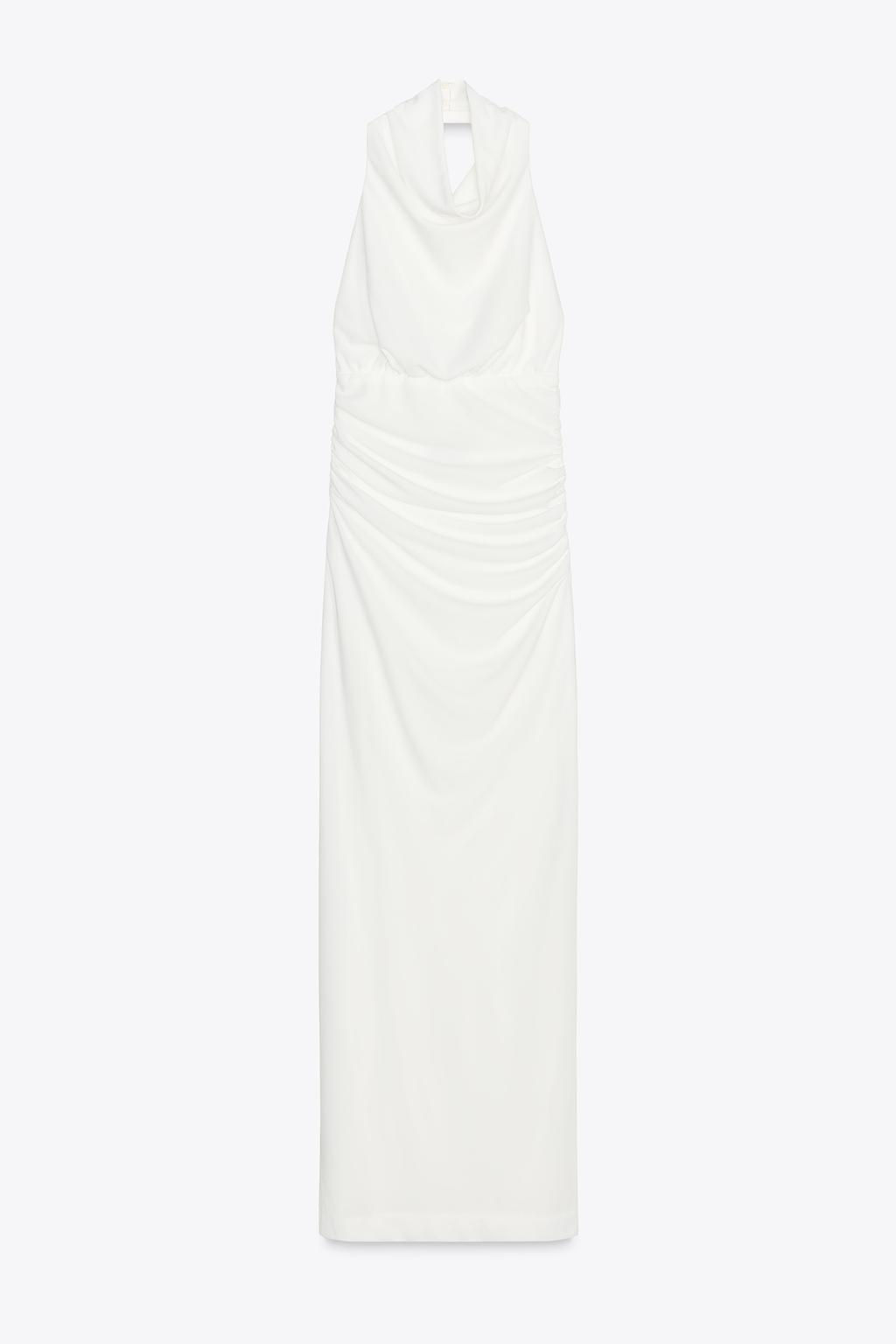 LONG HALTER DRESS WITH OPEN BACK - Zara фото 7