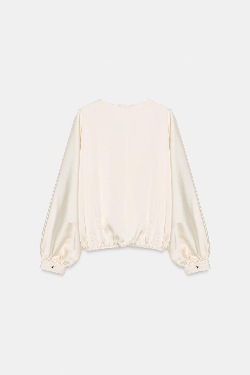 SATIN WRAP BLOUSE - Zara фото 13