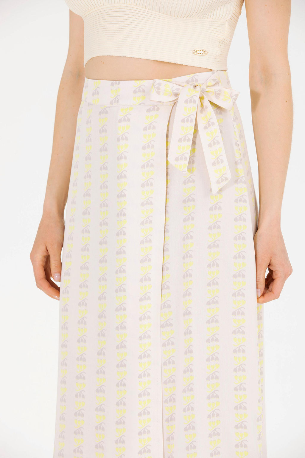 U. S. Polo Assn Женская тканая юбка цвета экрю - U.s. polo assn фото 6