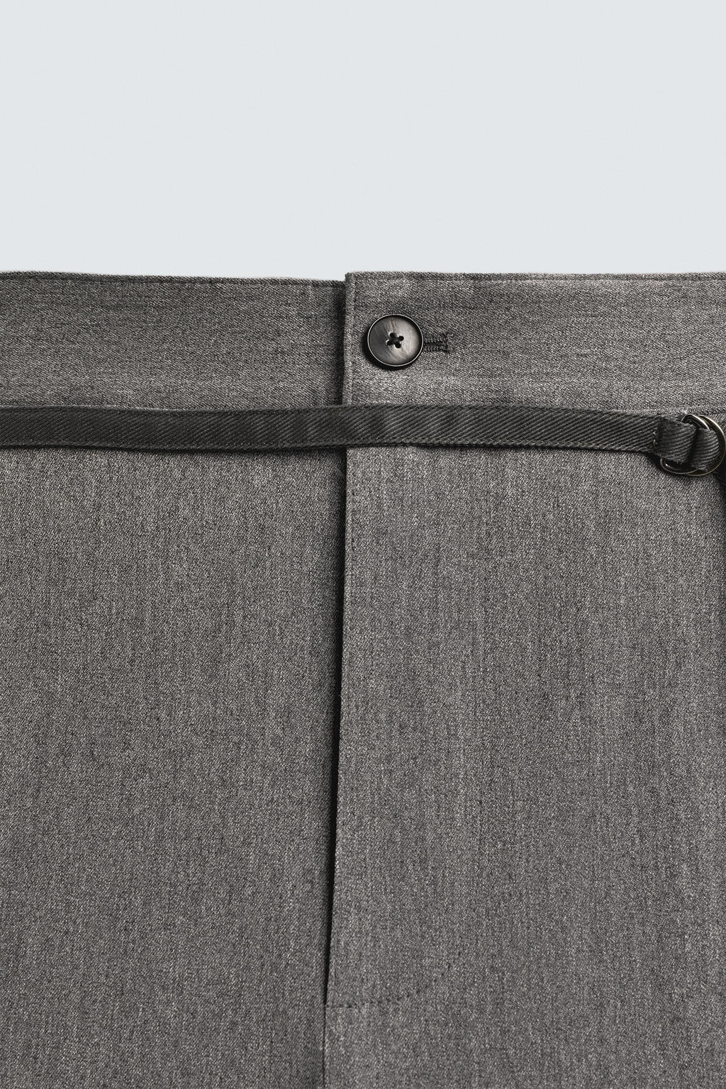 PANTAL?N BALLOON PLIEGUES CINTUR?N / Gris - Zara фото 9
