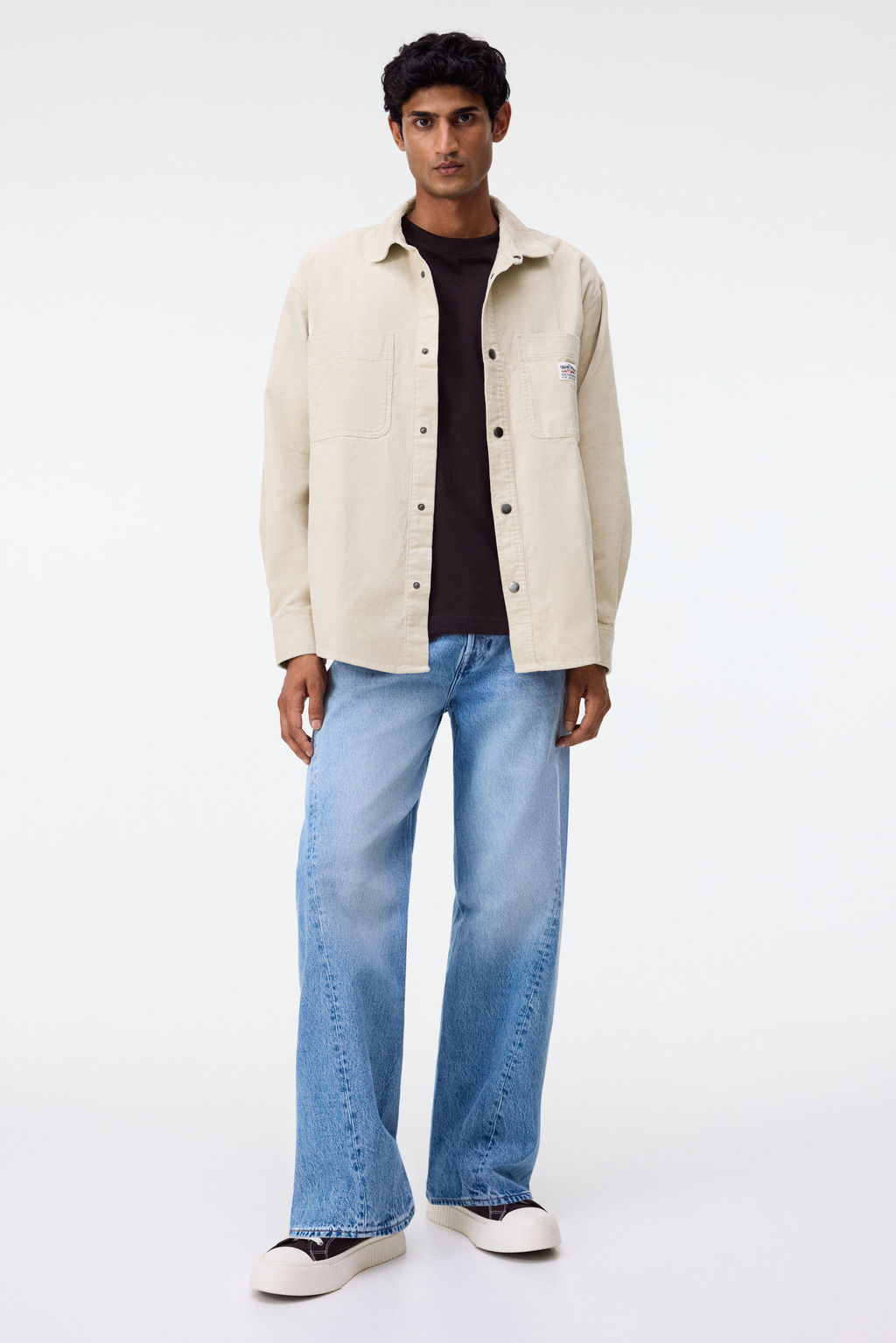 Camisa oversize en pana de algod?n - H&m фото 4