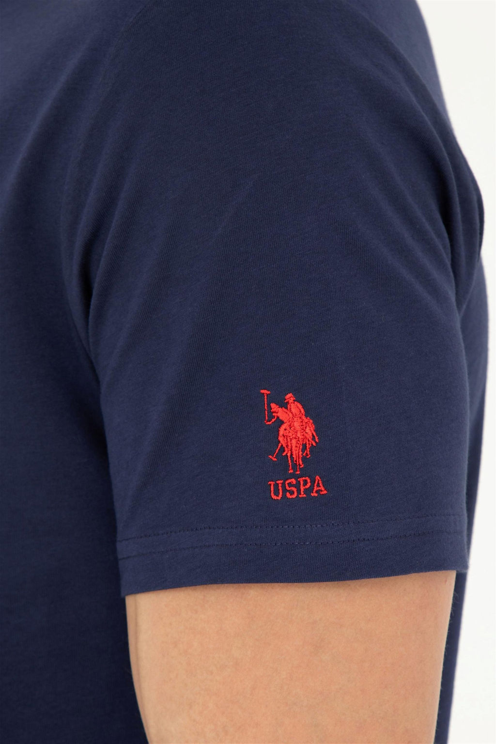 Мужская темно-синяя базовая футболка - U.s. polo assn фото 7