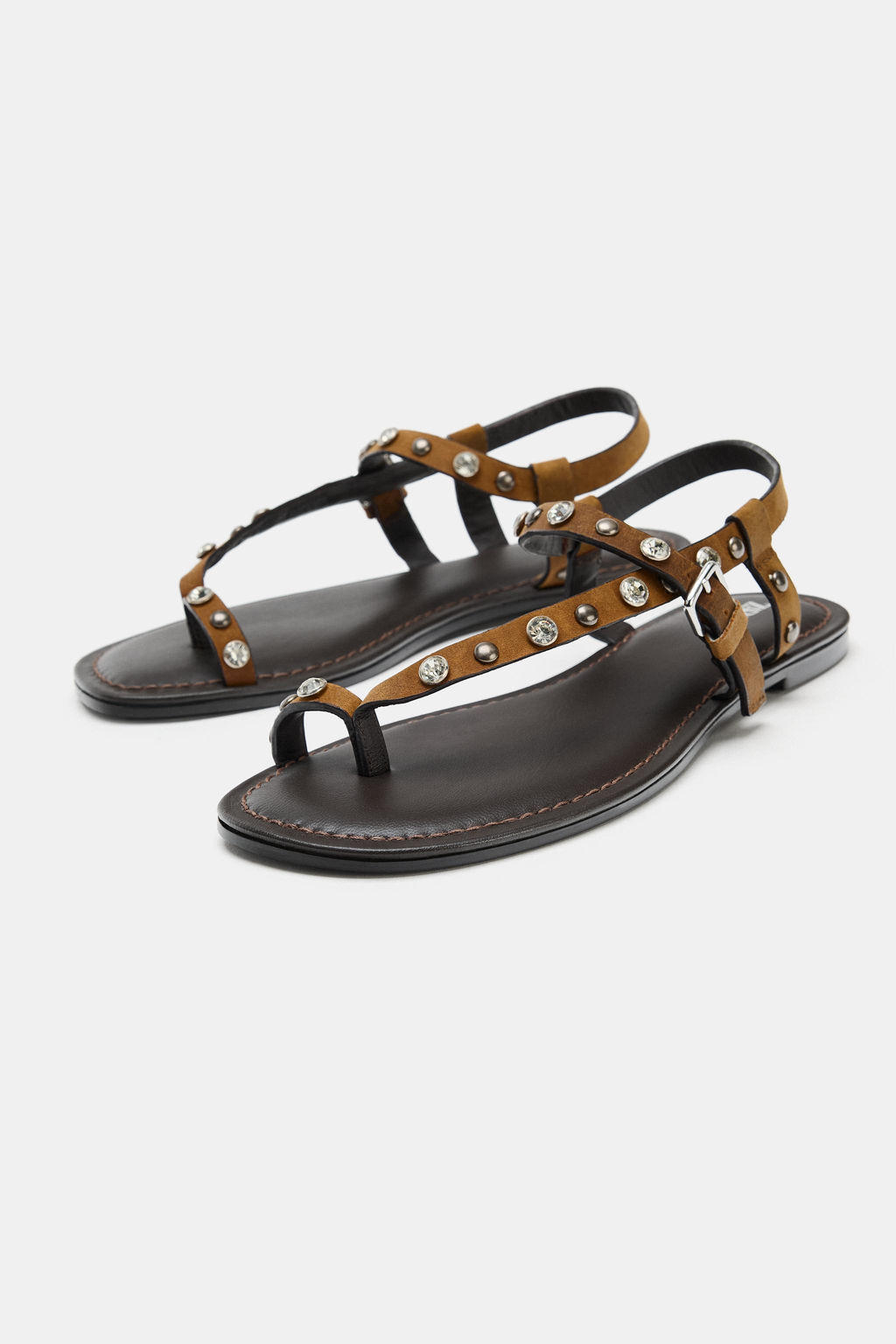 SANDALIA SERRAJE TACHAS / Marr?n - Zara фото 4