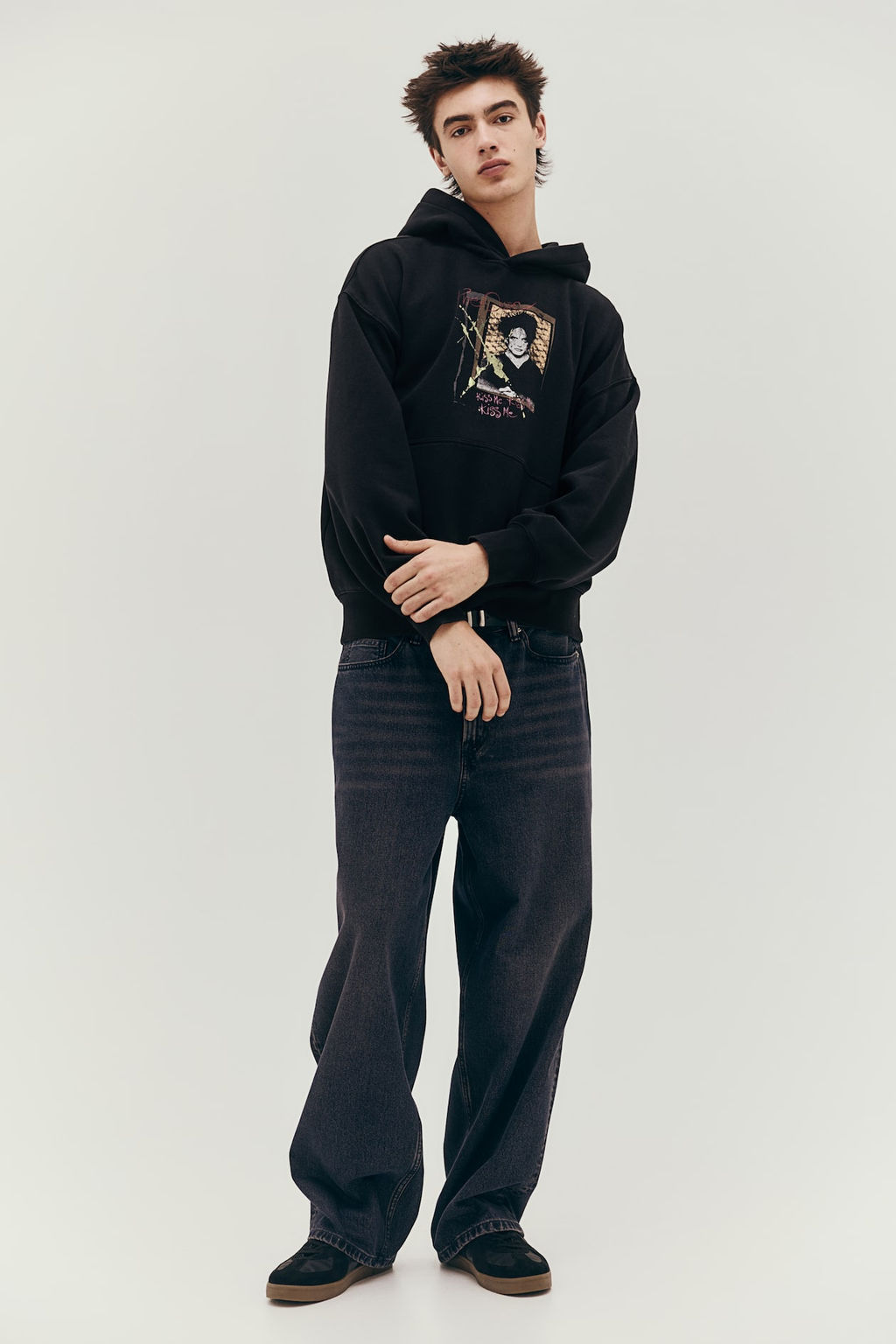 Sudadera con capucha y motivo Oversized Fit - H&m фото 3