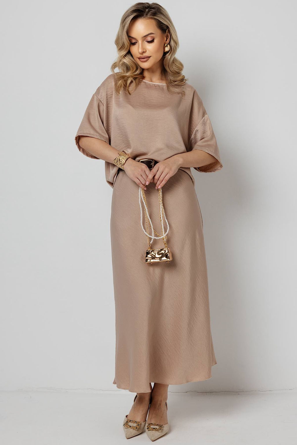 Юбка женская 198/04/Бежевый - Rise фото 4