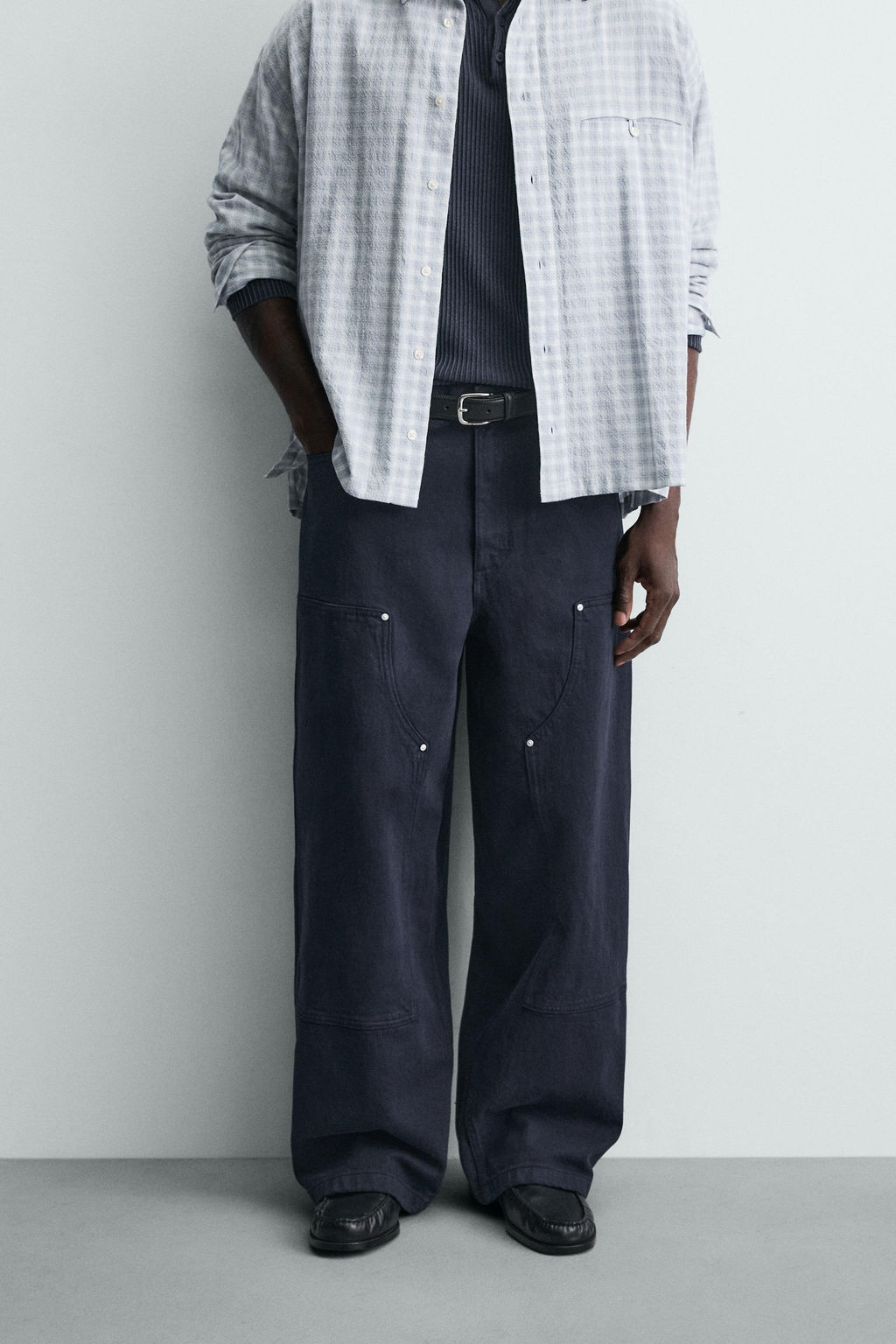 STUDDED CARPENTER TROUSERS - Zara фото 2