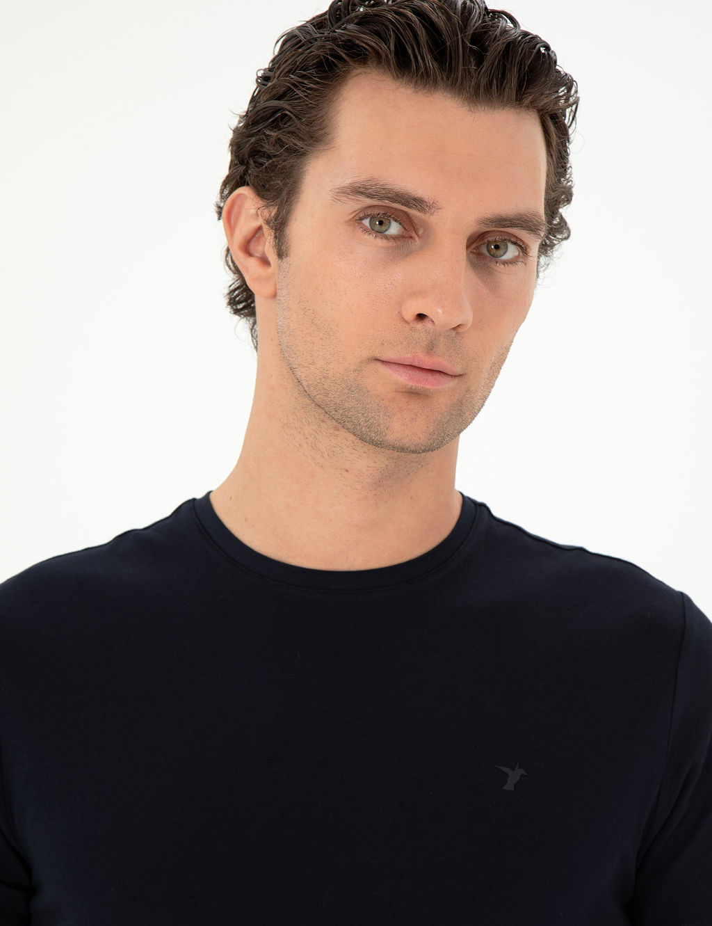 Темно -синий Slim Fit Basic T -For - Cacharel фото 2