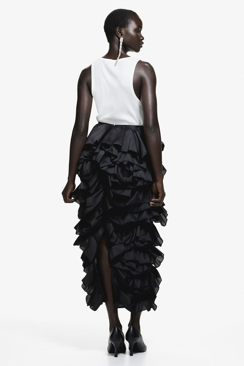 Maxifalda de volantes - H&m фото 5