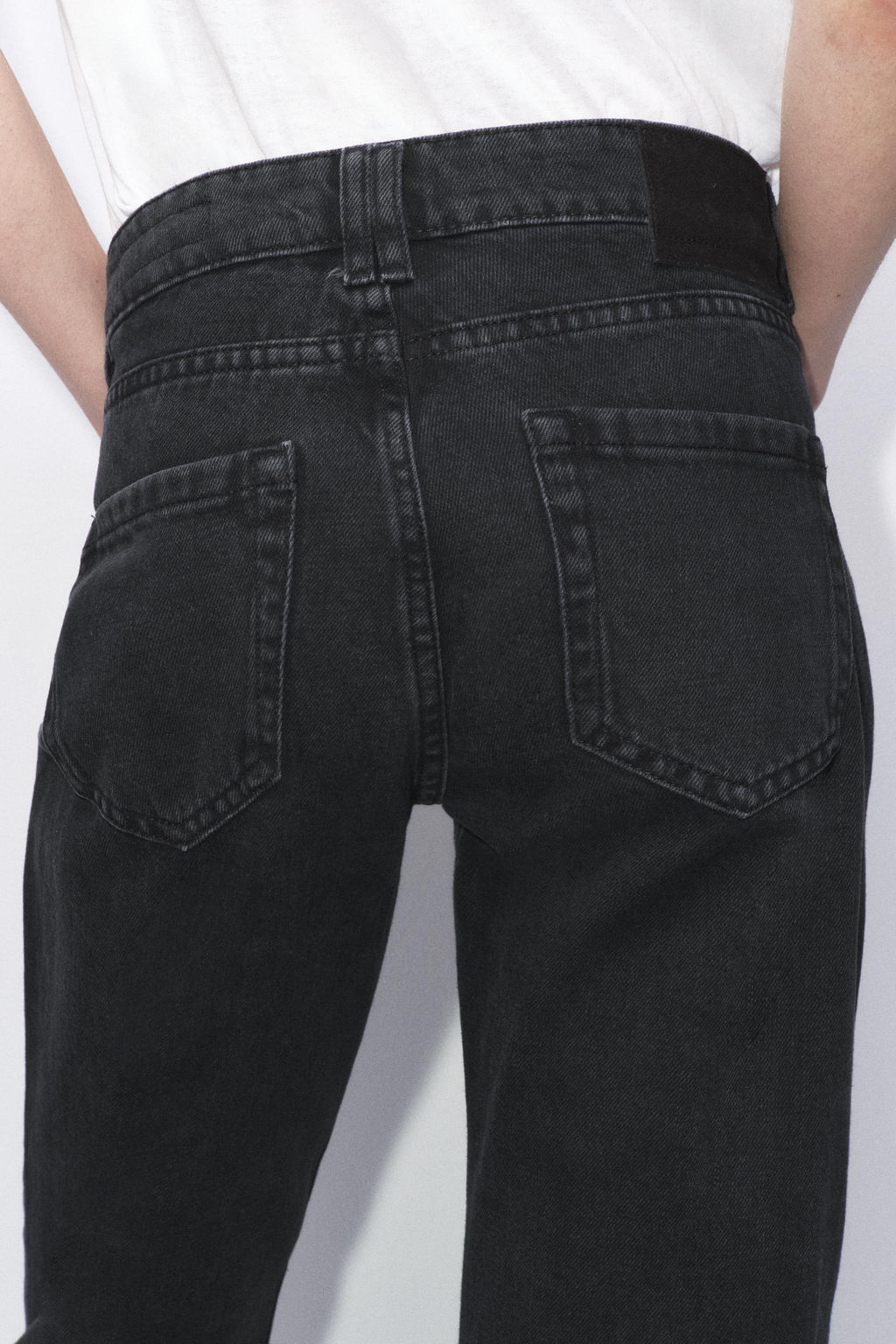 ZW COLLECTION MID-WAIST FULL LENGTH JEANS - Zara фото 23