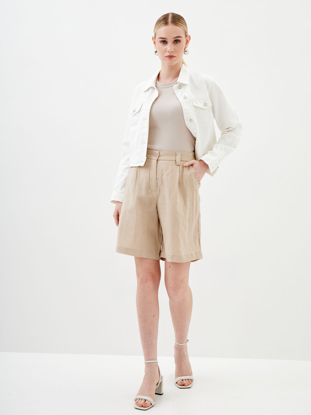 Женские льняные Шорты - Mossmore фото 14