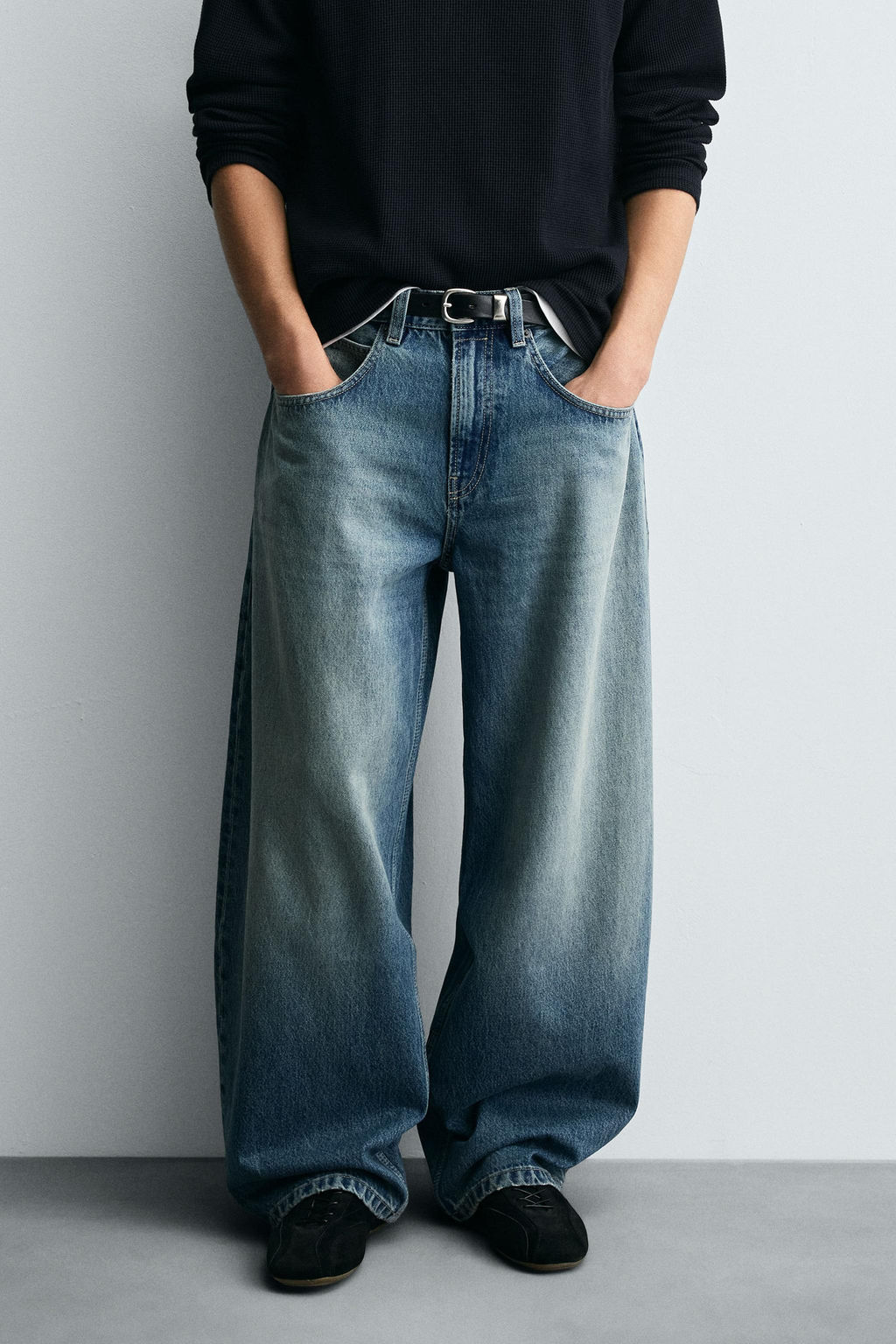 JEANS BALLOON FIT / Azul medio - Zara фото 11