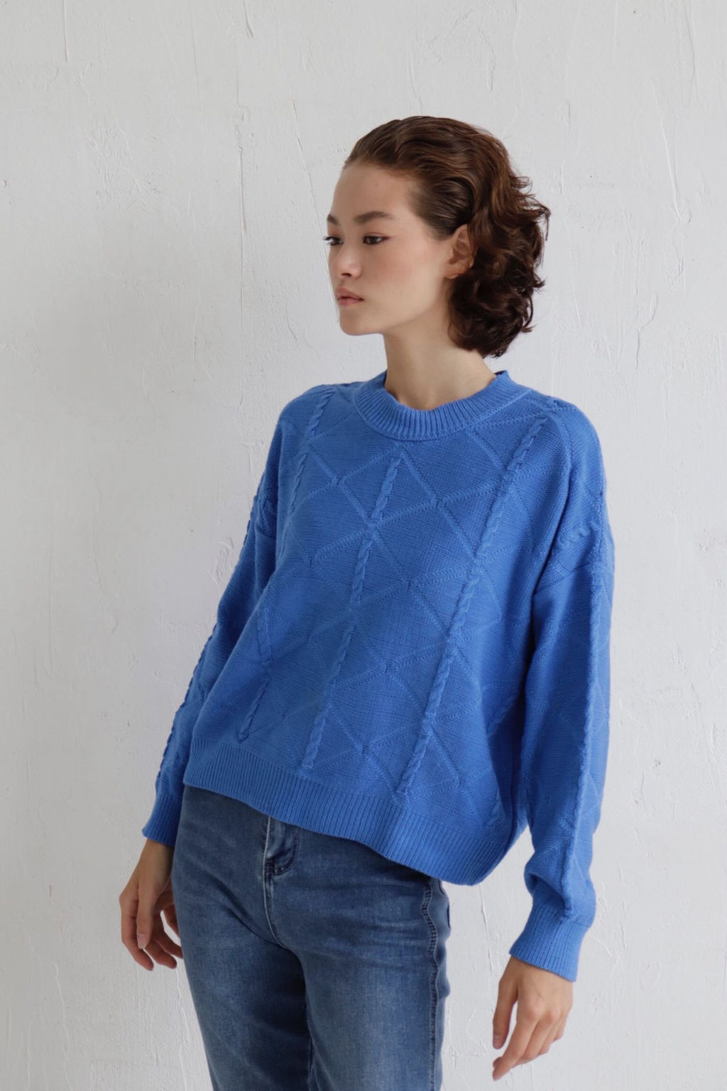 10019 Джемпер базовый голубой - Martichelli фото 2