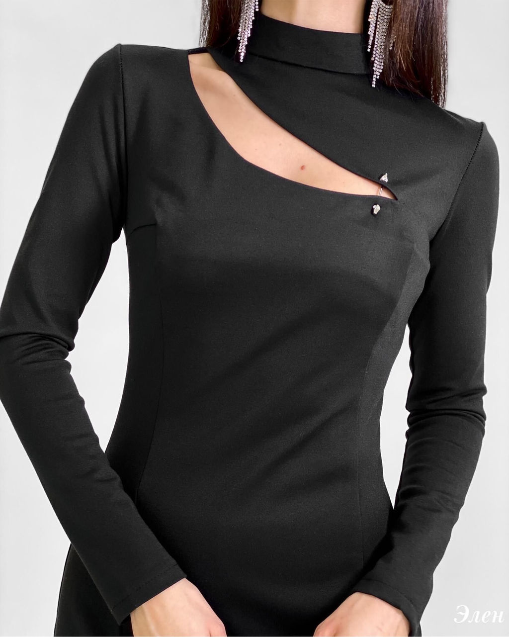 Платье Элен (черный) - Nadi bordo фото 3