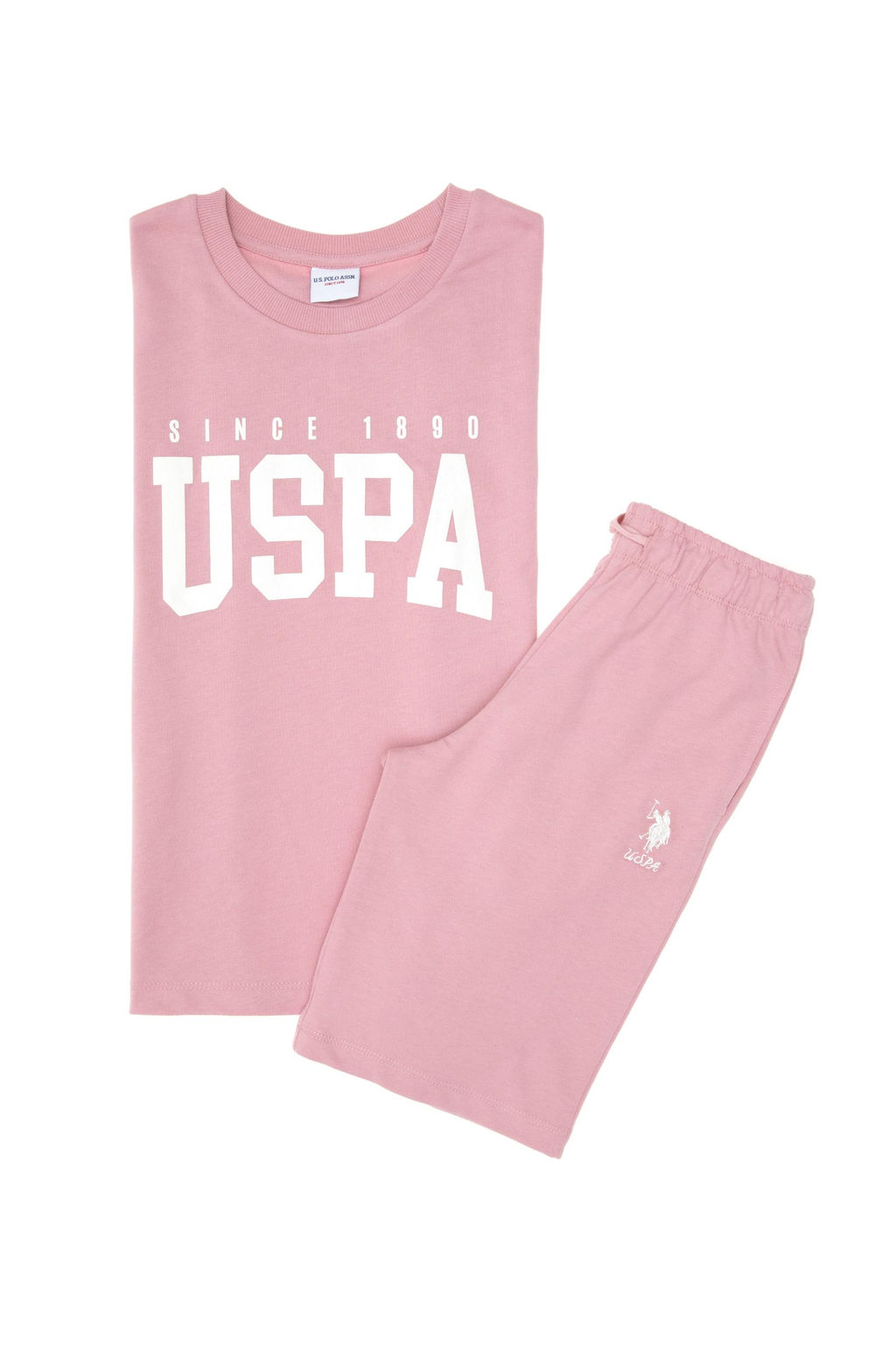K_z _ocuk Pembe _ortlu Pijama Tak_m_ Sepette S_rpriz _ndirim - U.s. polo assn фото 8