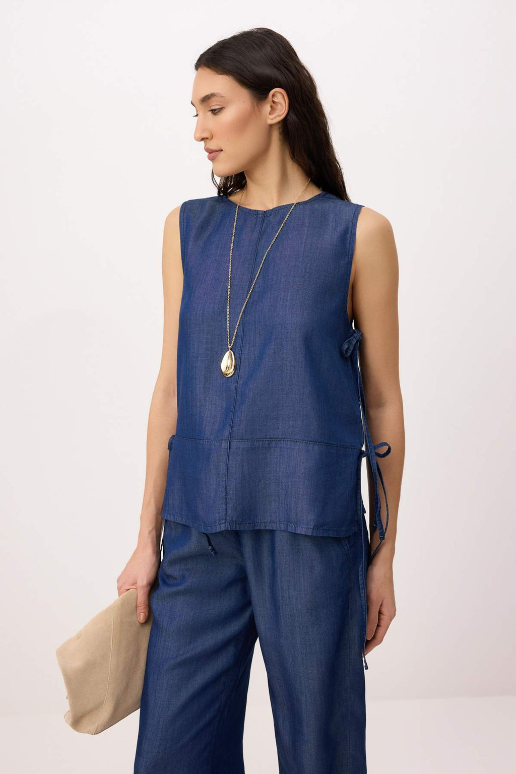 Mavi More Sustainable %100 Tencel Denim Bluz TWOSS26BZ00515