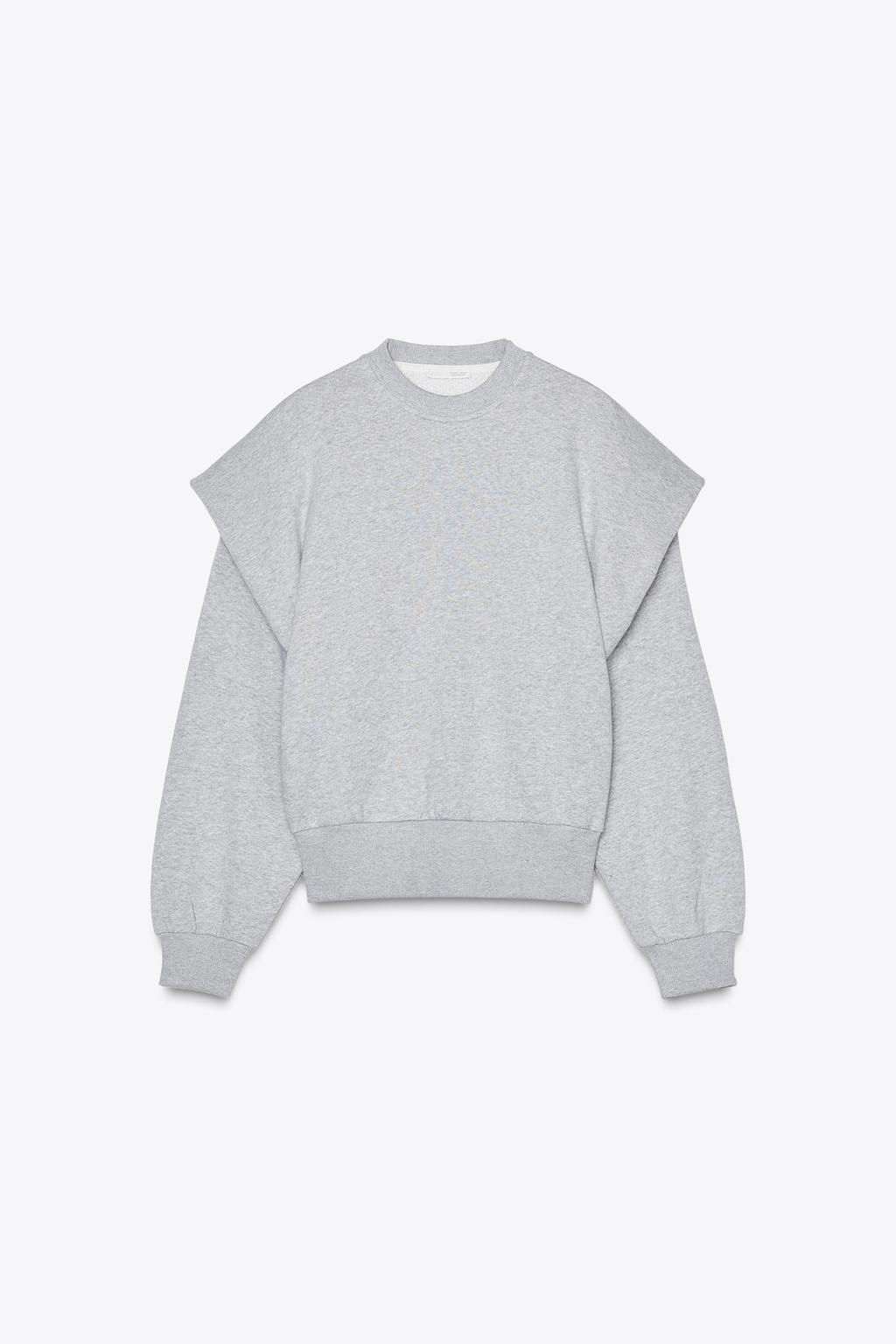HEAVYWEIGHT PLEATED SWEATSHIRT - Zara фото 4