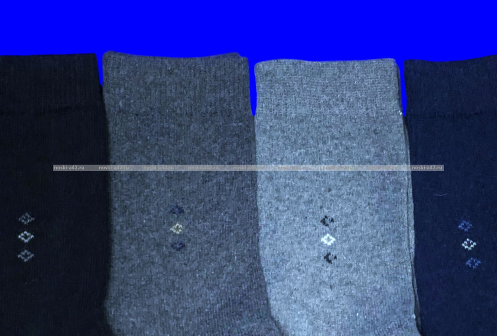 Цена за 12 пар.Термоноски мужские КАШЕМИР с рисунком арт 1603 - 2