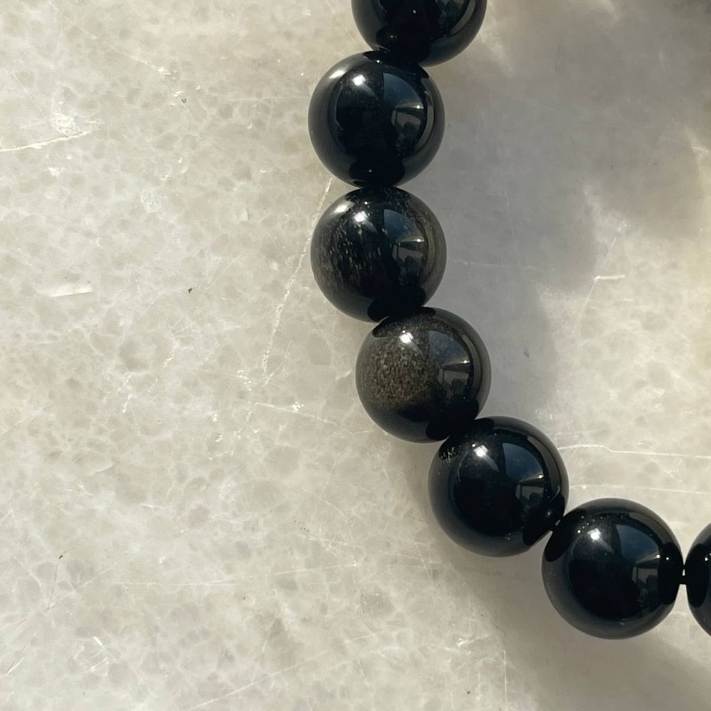 Браслет из золотистого Обсидиана 20,5 см