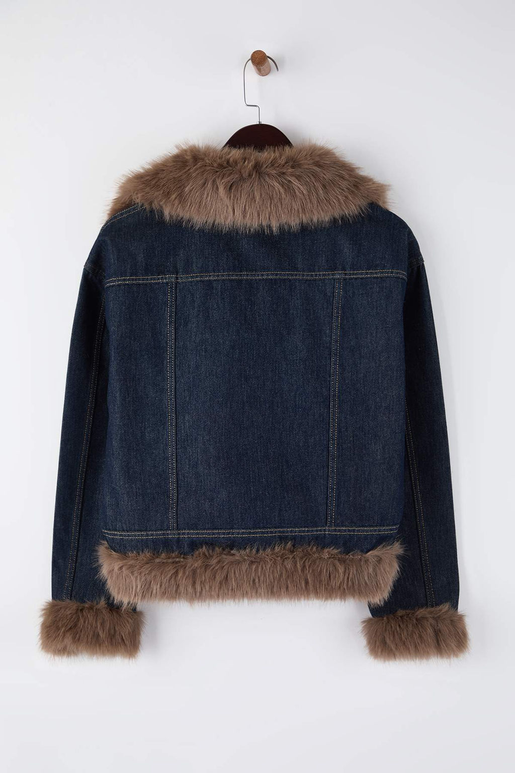 Mavi Kurklu Denim Kot Renk Vermeyen Ceket TWOAW26CE00059