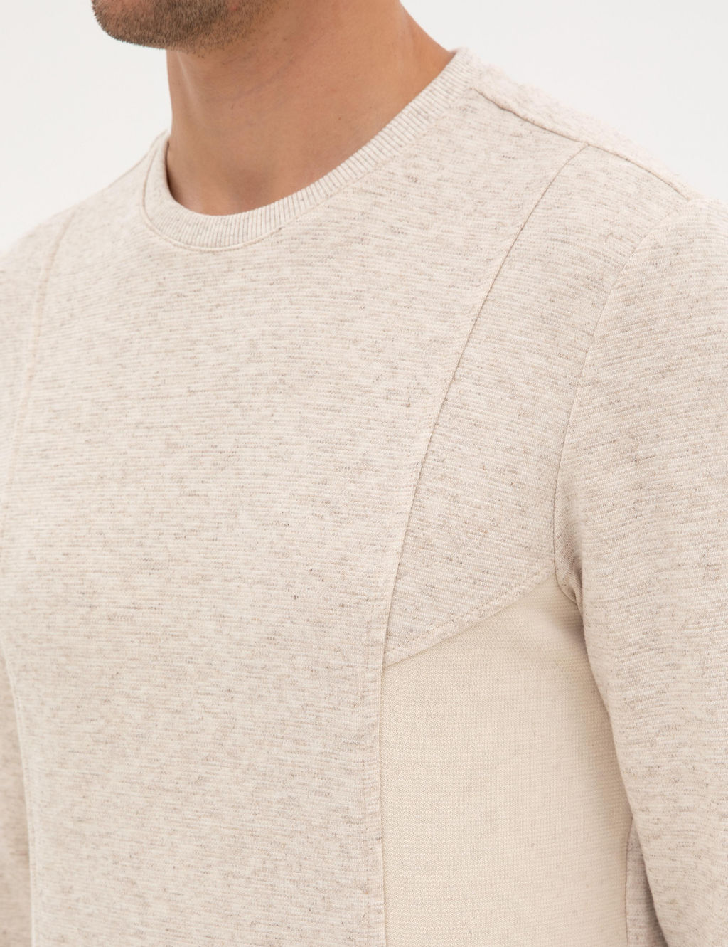 Bej Regular Fit Sweatshirt - Pierre cardin фото 7