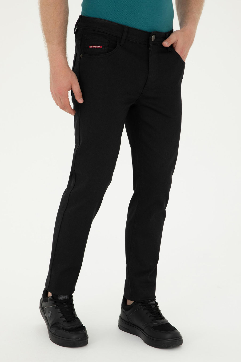 U. S. Polo Assn / Мужские черные джинсовые брюки - U.s. polo assn фото 8