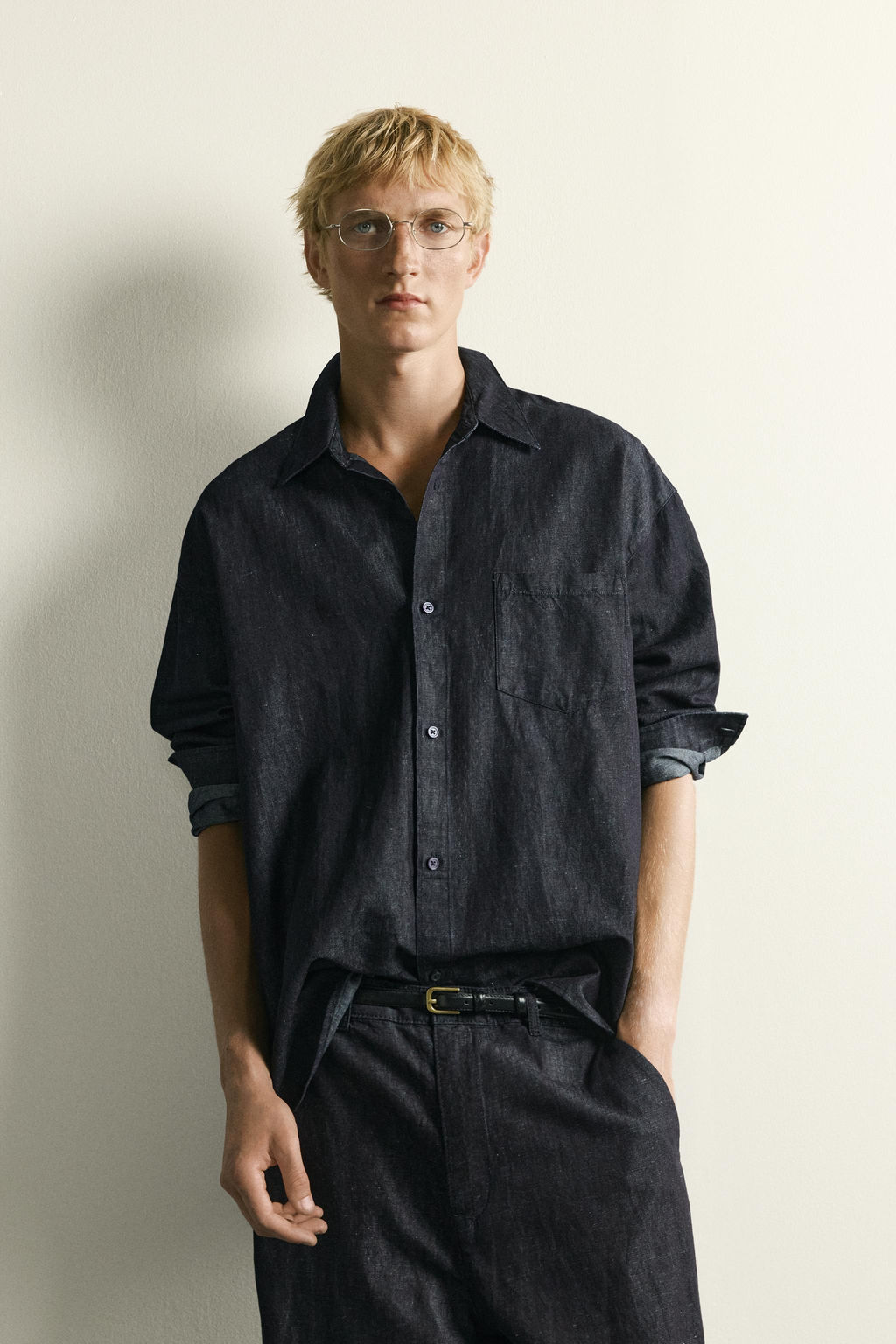 CAMISA DENIM LIGERO RELAXED FIT / ?ndigo - Zara фото 2