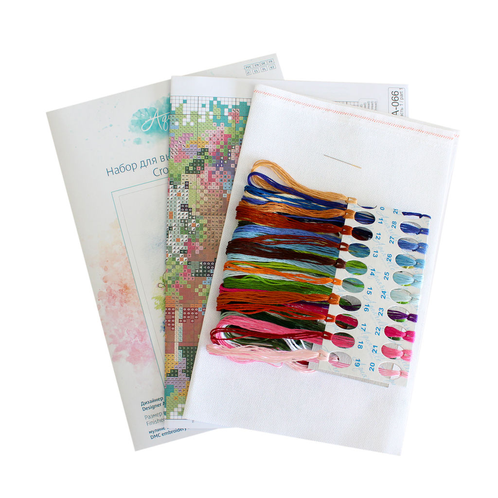 Набор для вышивания М.П.Студия А-066 Весёлые соседи 21 х 16 см