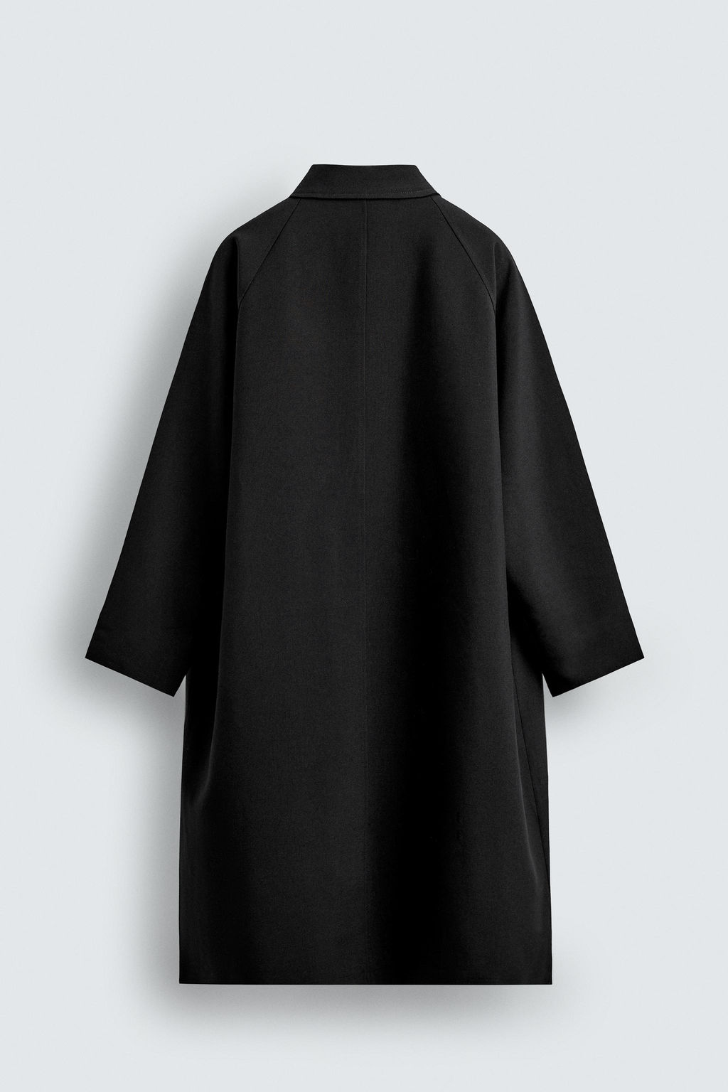 OVERSIZE WOOL BLEND TRENCH COAT - Zara фото 8