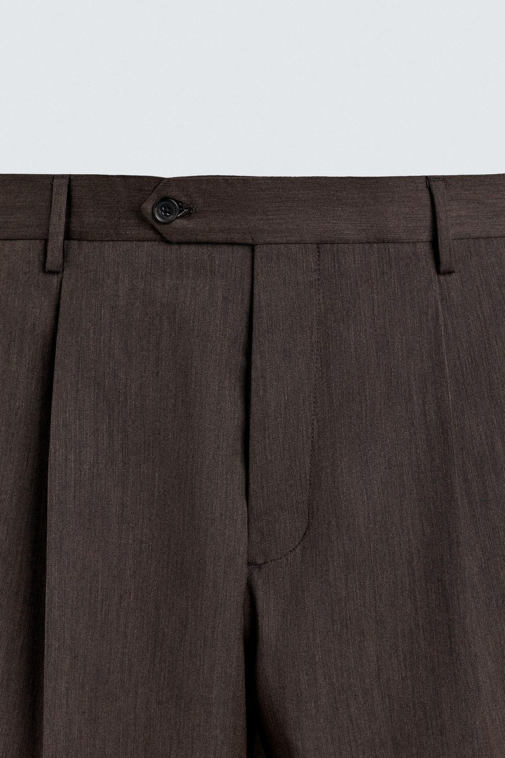 PANTAL?N REGULAR FIT TRAJE ESPIGA / Marr?n