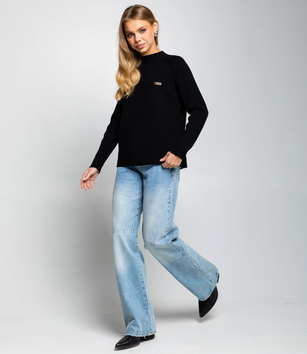 Джемпер #КТ8210, чёрный