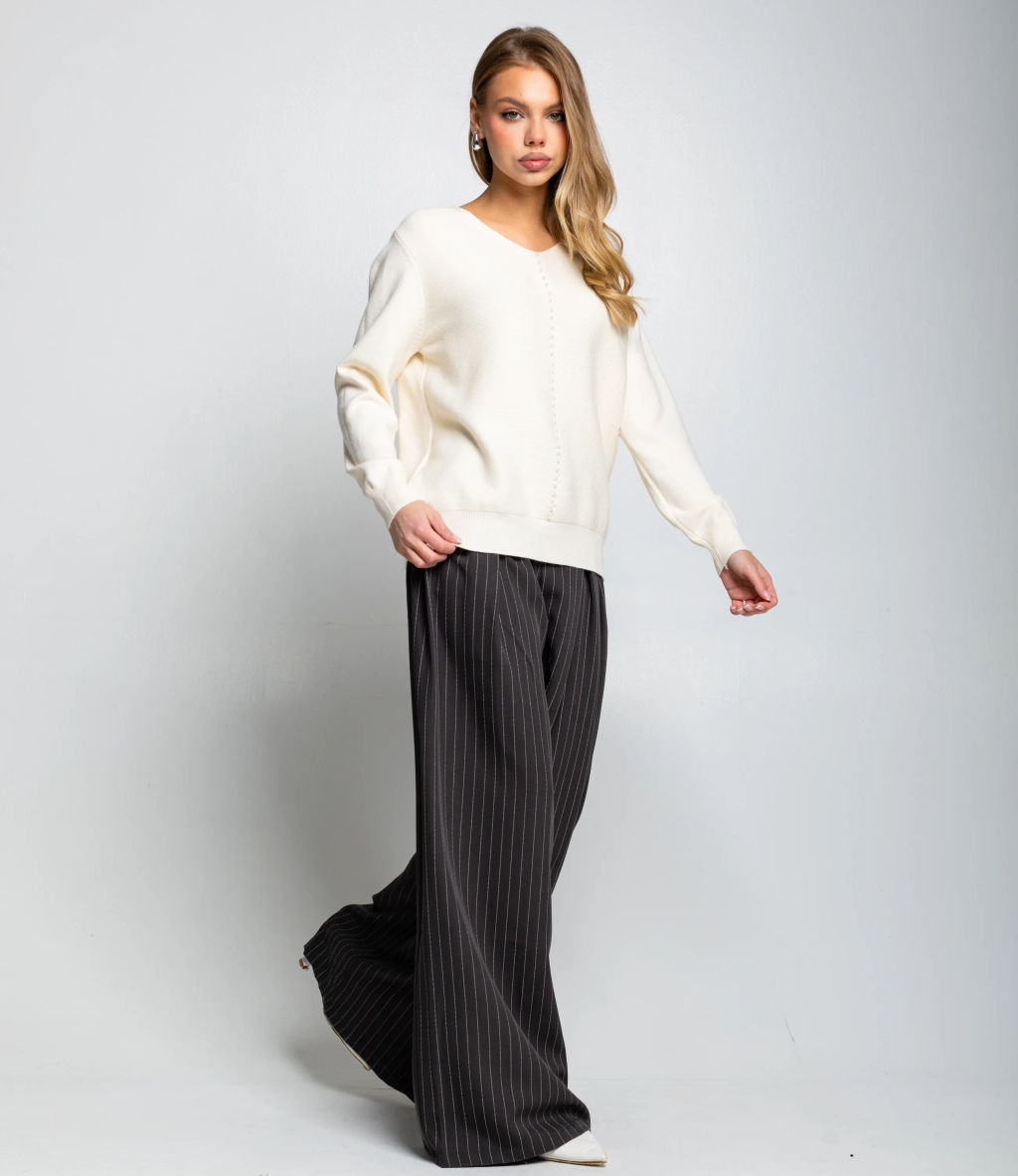 Джемпер #КТ8208, кремовый - Dommod фото 4