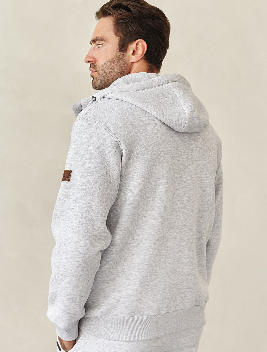 Худи на молнии из премиального футера трехнитки с начесом - Vilatte фото 3