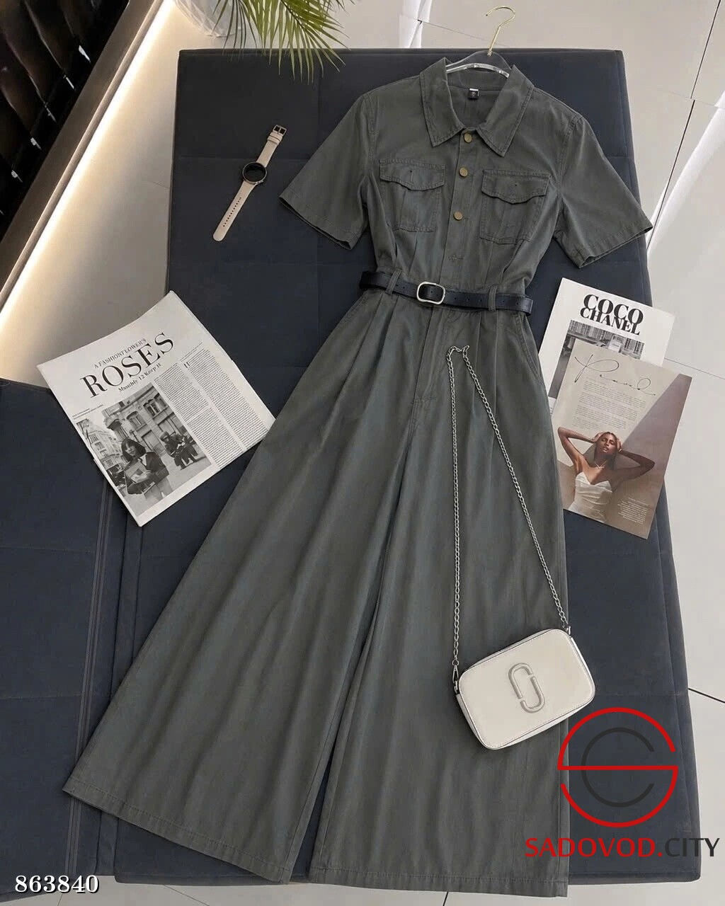 Женский джинсовый комбинезон
